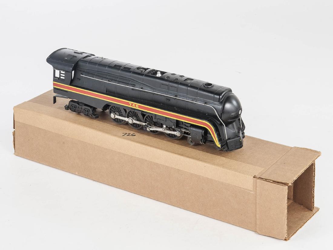 Lionel 746 Norfolk & Western "J" Steam Locomotive: DESCRIPTION: Lionel 746 Norfolk & Western "J" steam locomotive in box. CONDITION: Light wear as expected with age and use. Minor wear to box.