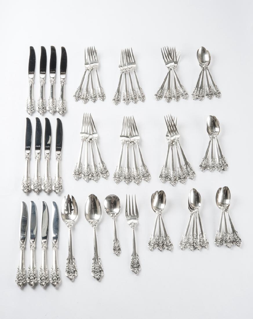 59 Pcs Wallace Sterling Grand Baroque Flatware (1 of 4)