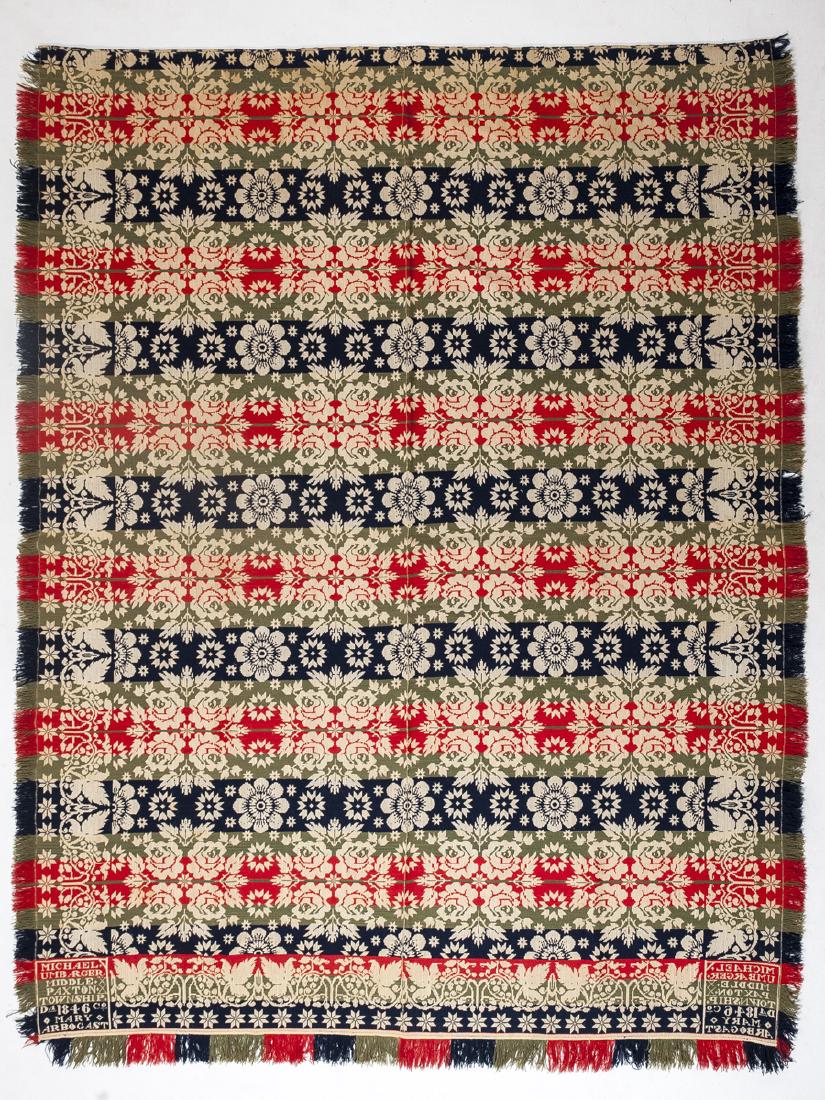 1846 Michael Umbarger Middle Paxton, PA Coverlet (1 of 4)