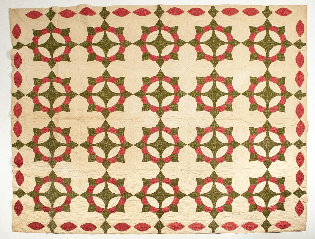 Star Flower Applique Quilt (1 of 3)