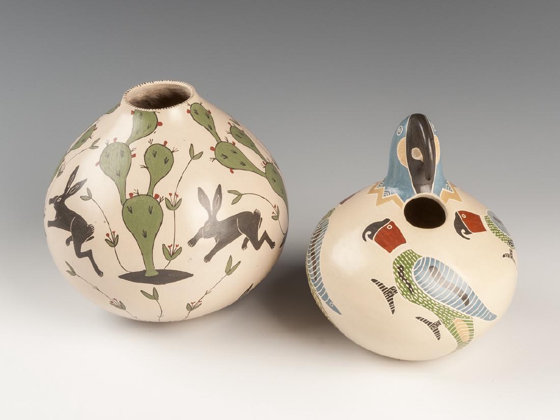 2 Pcs Mata Ortiz Pottery Uriel Lopez, Vidal Corona (1 of 6)