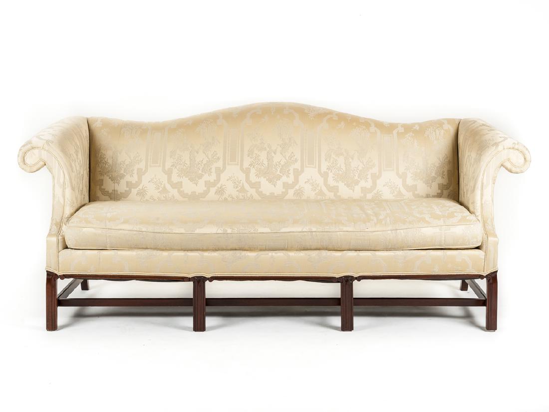 Hickory Chippendale Style Camelback Sofa (1 of 9)