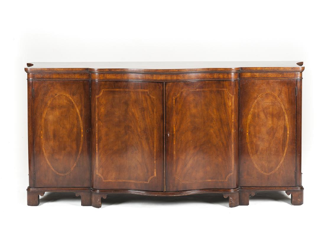 Baker Mahogany Serpentine Sideboard (1 of 7)
