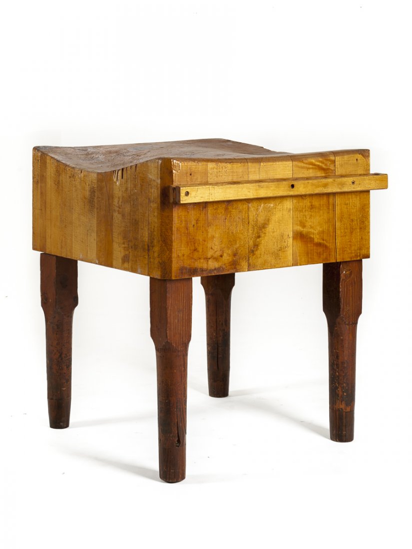 Antique Butcher Block Table (1 of 3)