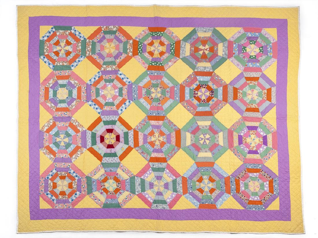 Hexagonal Patchwork Quilt (1 of 2)