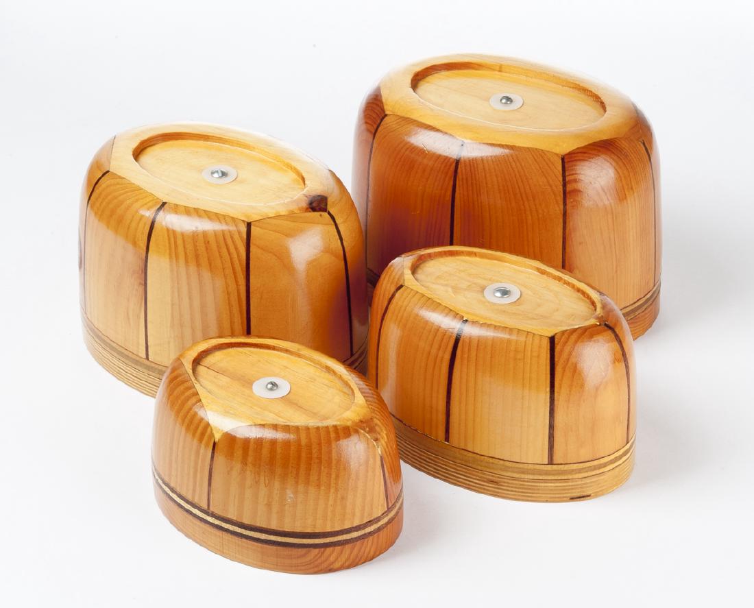 4 Vintage Graduated Nantucket Oval Basket Molds