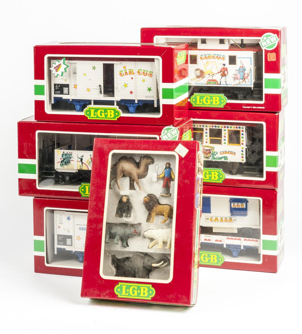 7 LGB Circus Cars & Animals in OBs (1 of 2)