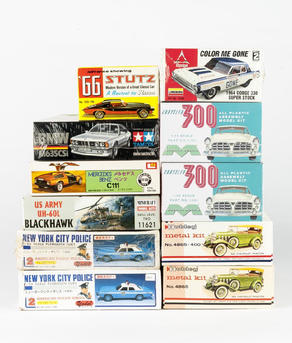 11 Model Kits incl Hubley & Tamiya in OBs (1 of 6)