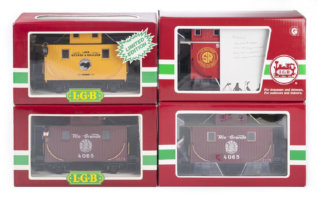 4 LGB Cabooses incl Limited Edition LG&B (1 of 2)