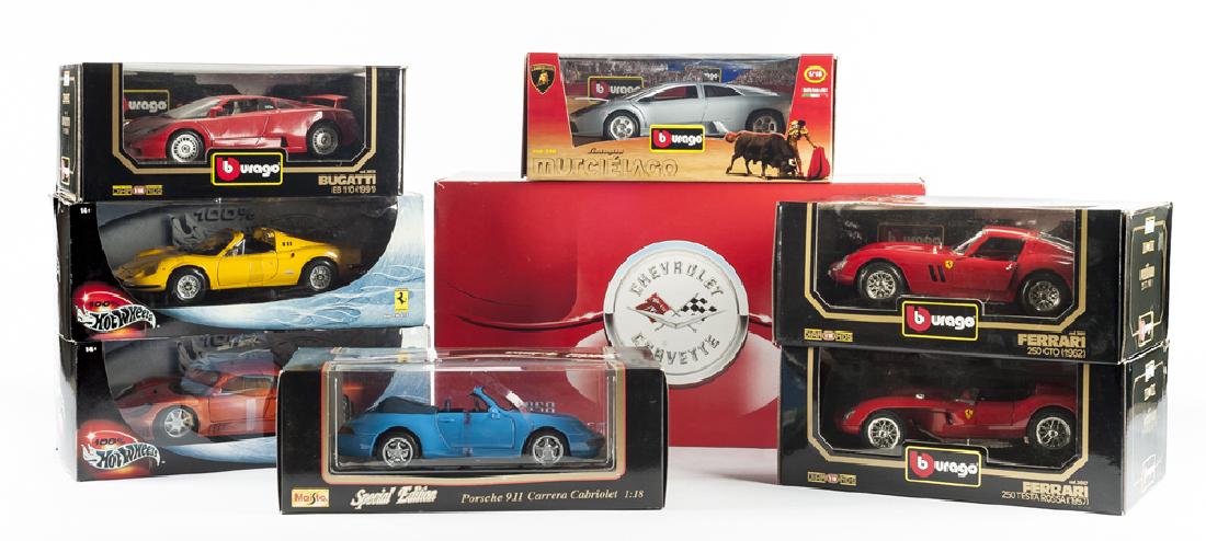 8 Diecast Model Cars incl Burago & Hot Wheels (1 of 5)