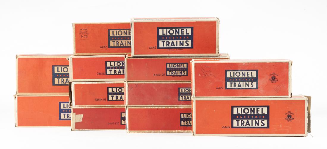 12 Prewar Lionel Freight & Operating Cars in OBs (1 of 2)
