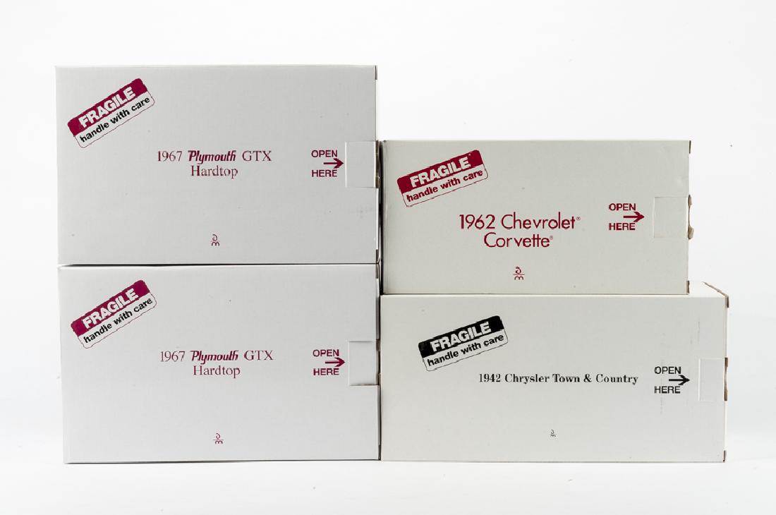 4 Danbury Mint Cars in OBs incl Plymouth GTX (1 of 2)