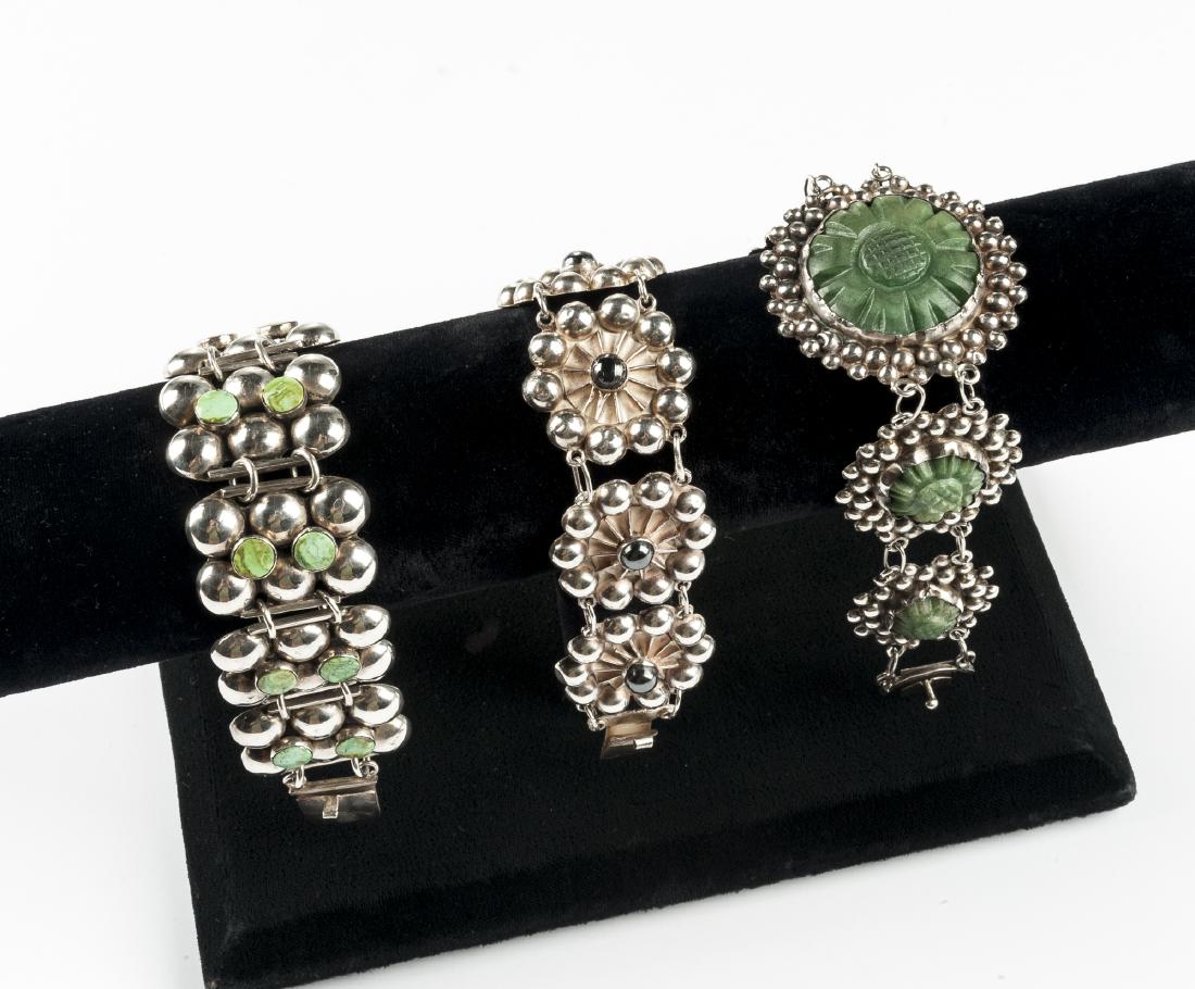 3 Mexican Silver Bracelets (1 of 1)