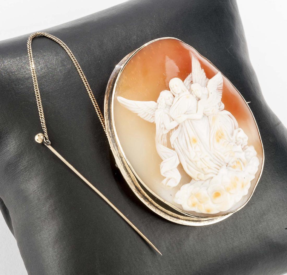 Victorian Mourning Cameo Pin (1 of 2)