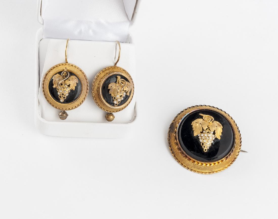 Victorian 14K Seed Pearl Grape Suite (1 of 3)