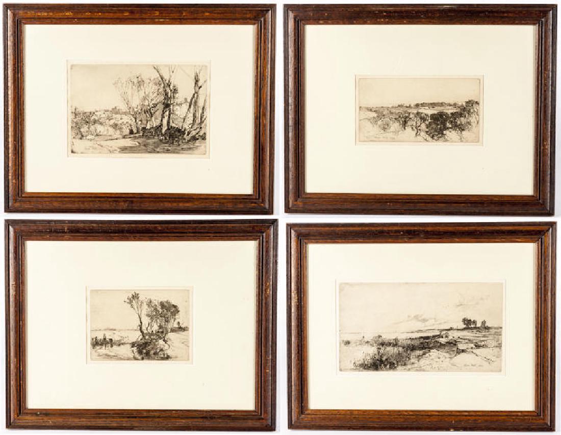 4 Oliver Hall (British, 1869-1957) Etchings (1 of 13)