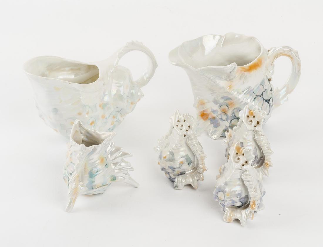 6 Pcs Royal Bayreuth Shell Service Pieces (1 of 6)