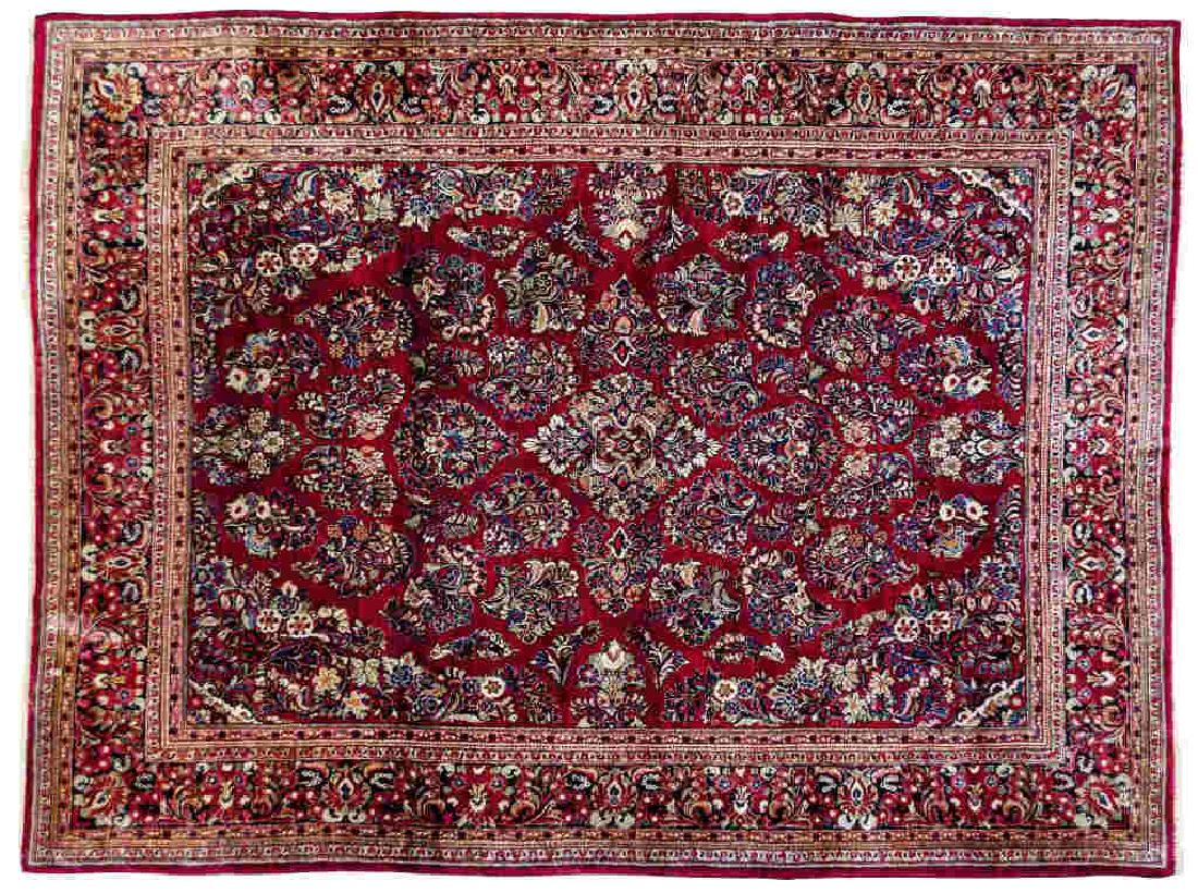 Semi-Antique Persian Sarouk Room Size Rug (1 of 8)