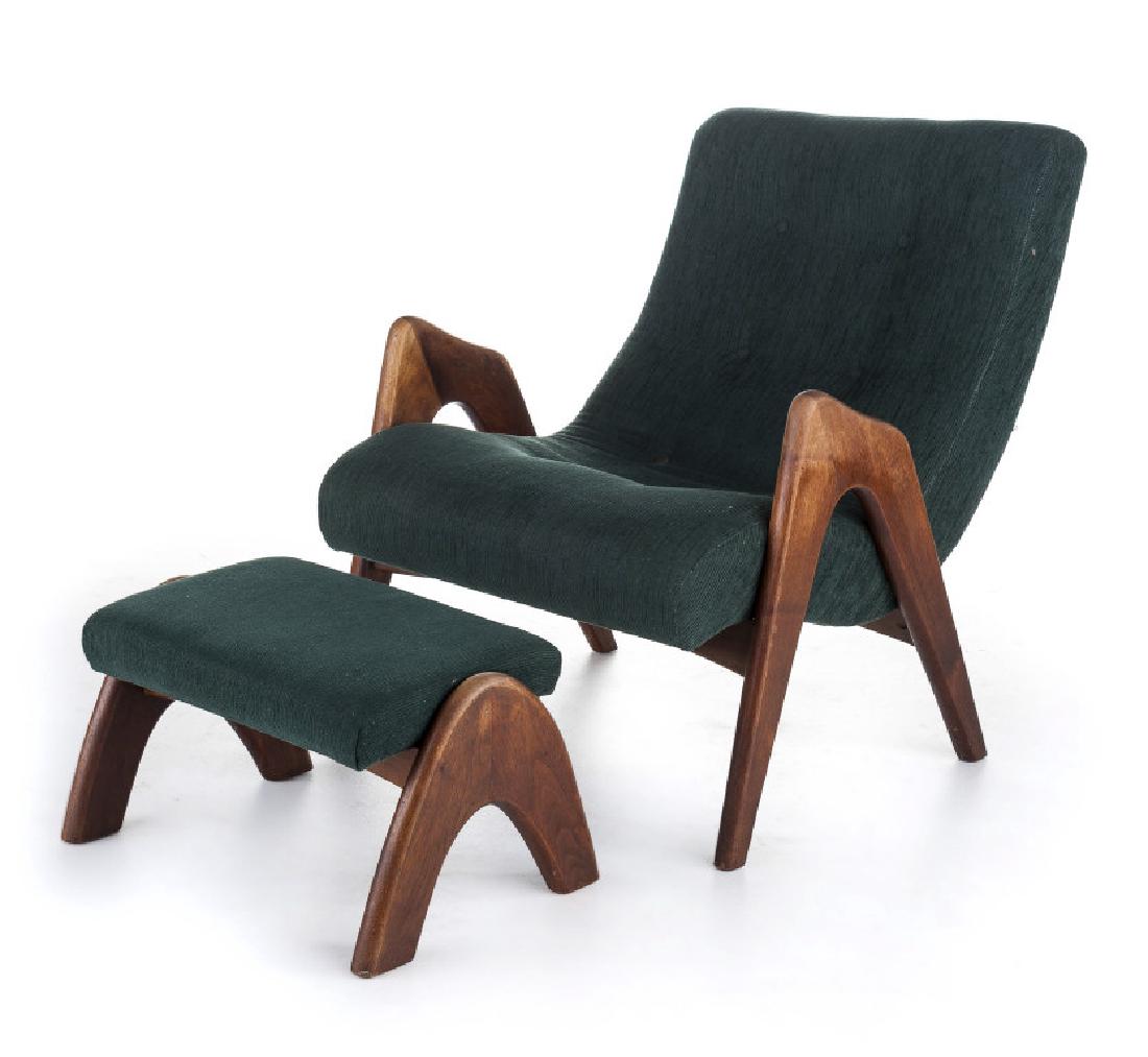 Adrian Pearsall Lounge Chair & Ottoman (1 of 5)