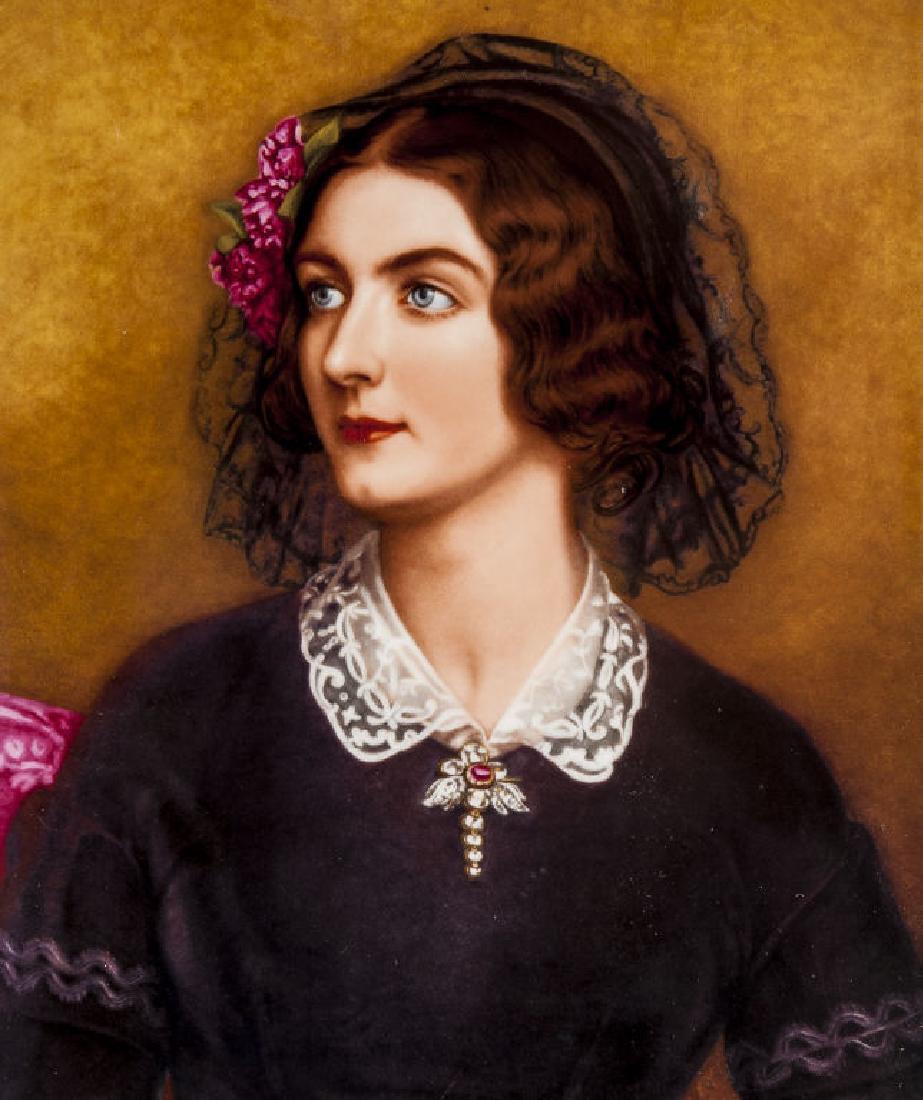 German R.P.M. Porcelain Plaque of Lola Montez (1 of 4)