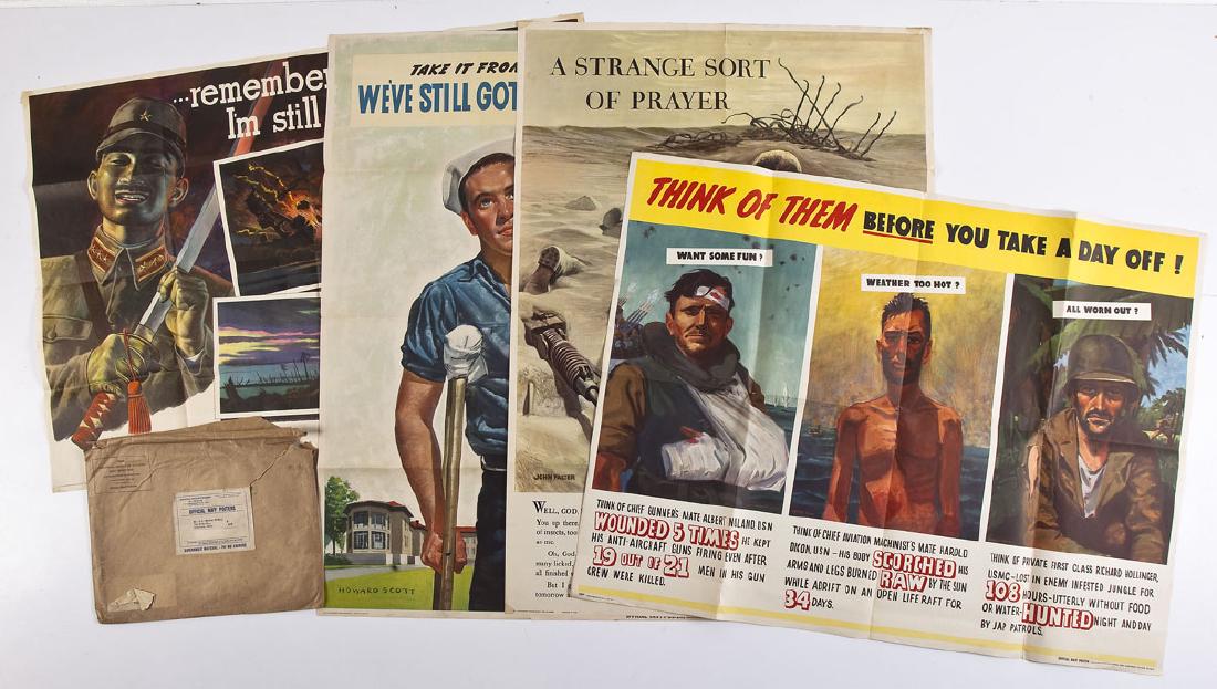 4 Official Navy World War II Posters (1 of 16)