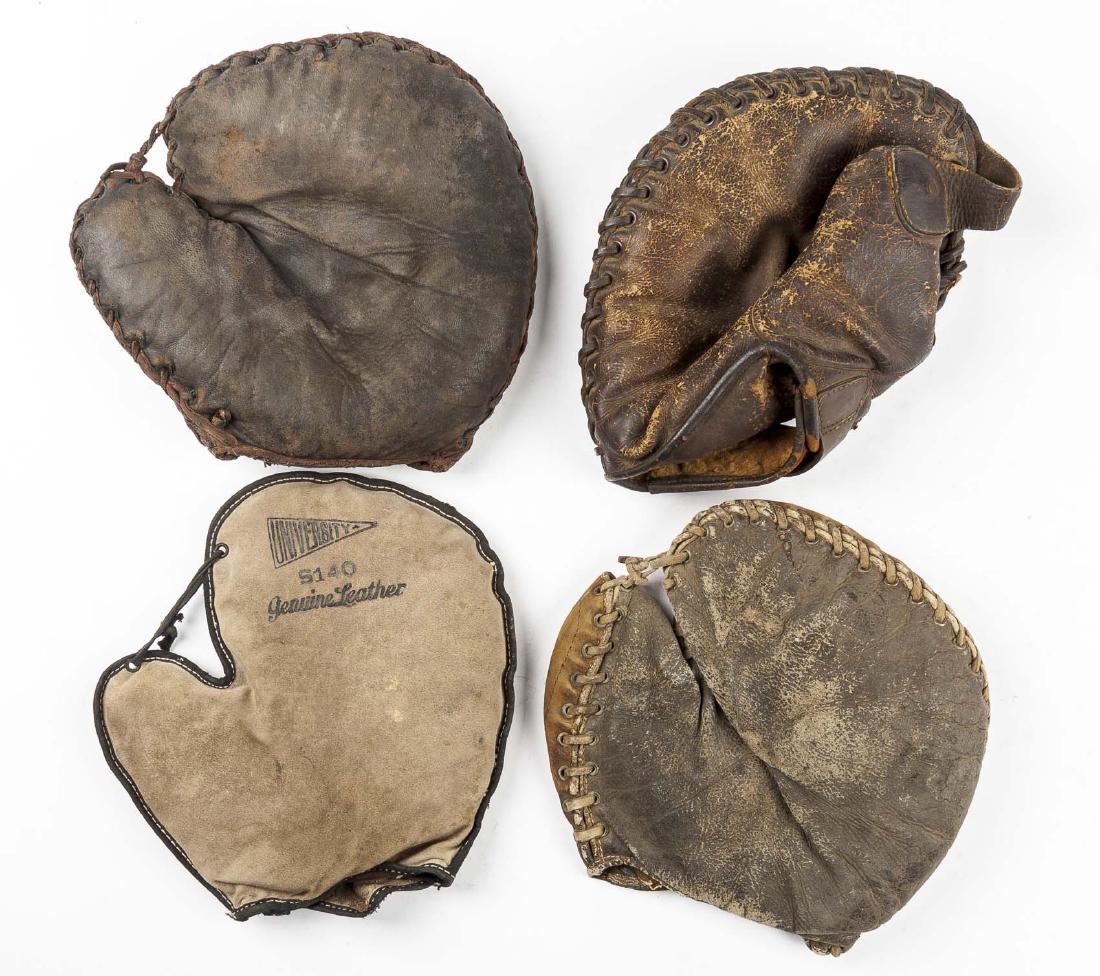4 1920's 1st Baseman Gloves Incl Spalding (1 of 7)