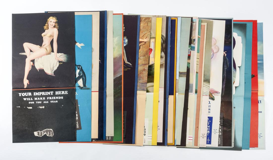 25 Vintage Pin-up Calendars Incl Samples (1 of 6)