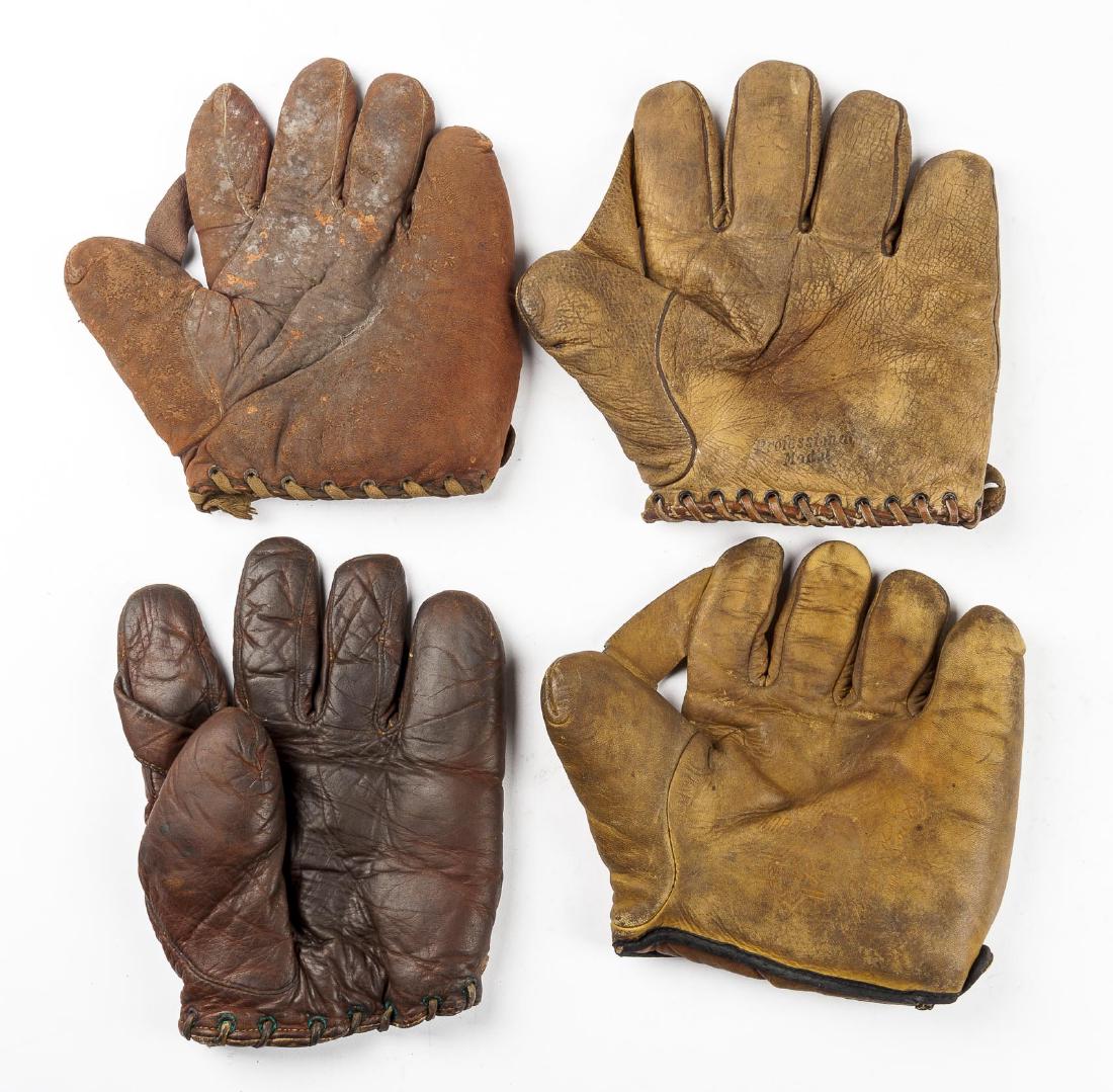 4 1910s Web Baseball Gloves incl Charlie Root (1 of 8)