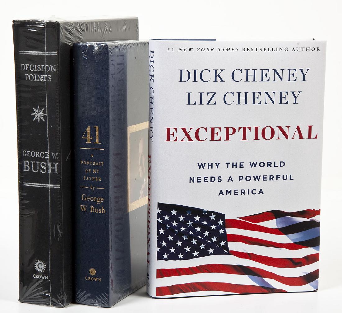 3 President George Bush & Cheney Signed Books (1 of 6)