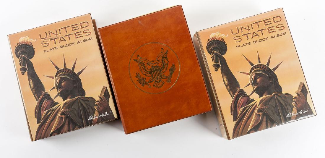 3 H.E. Harris Albums of US Mint Plate Blocks (1 of 16)