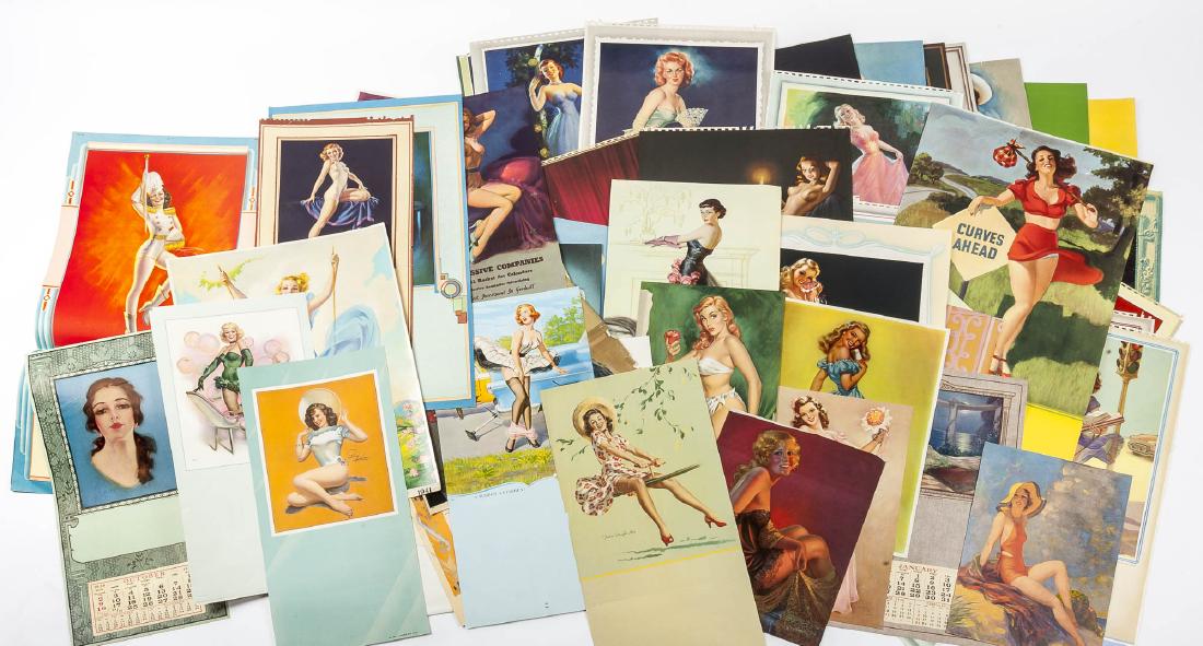 100 Vintage Pin-Up Calendar Pages (1 of 5)