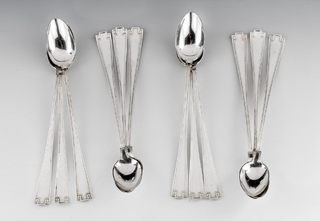 Set of 12 Gorham Sterling Iced Tea Spoons (1 of 4)