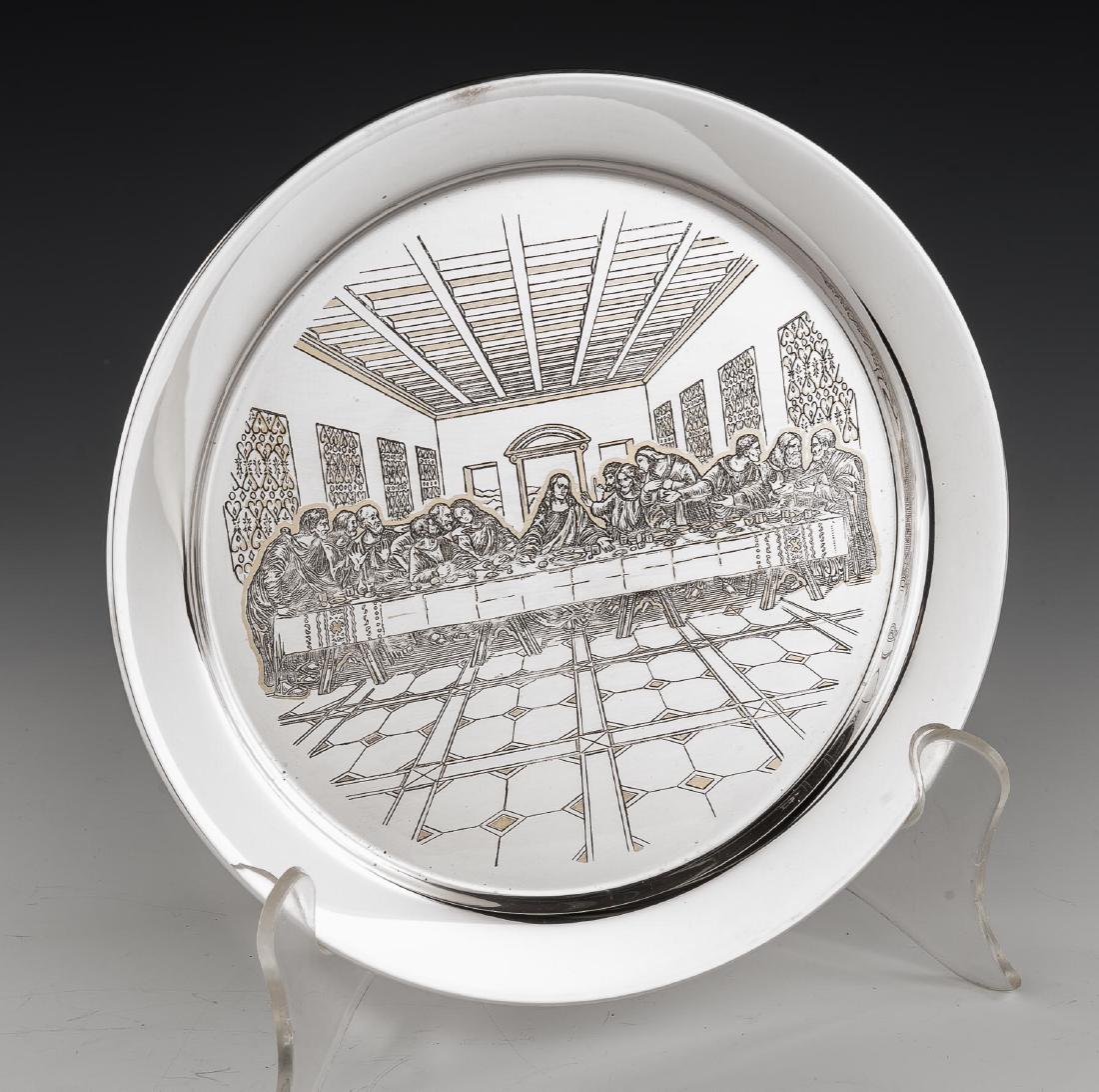 The Last Supper Sterling Plate (1 of 3)