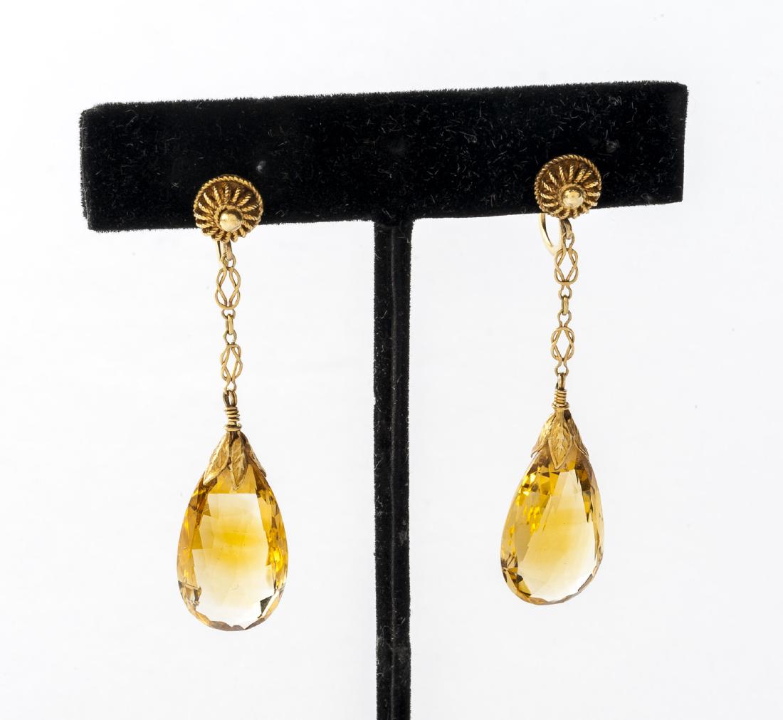 Pair 14K Pendant Earrings (1 of 2)