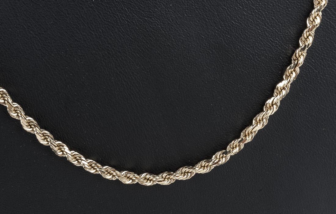 14K Rope Chain Necklace (1 of 2)