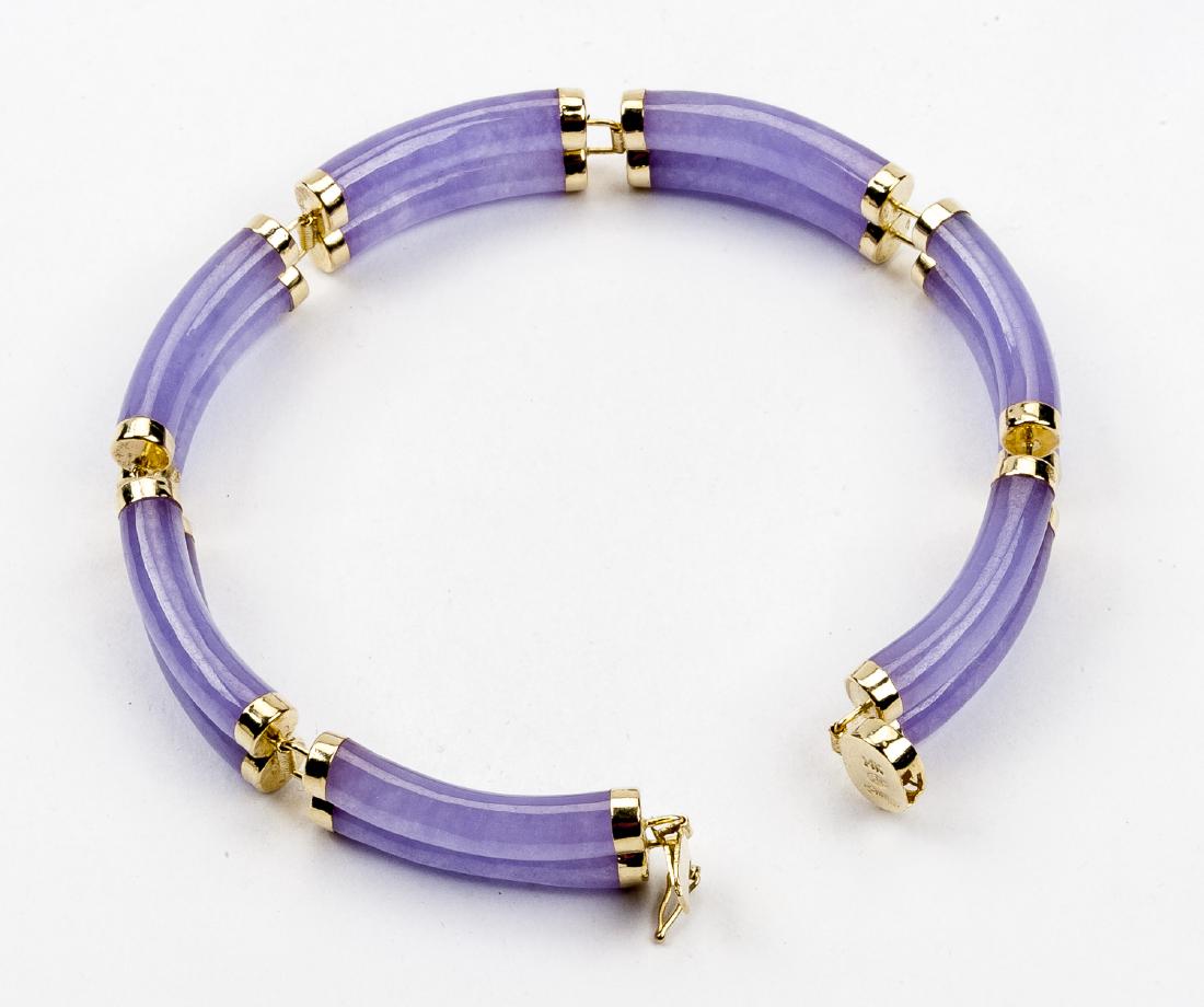 14K Jade Link Bracelet (1 of 1)