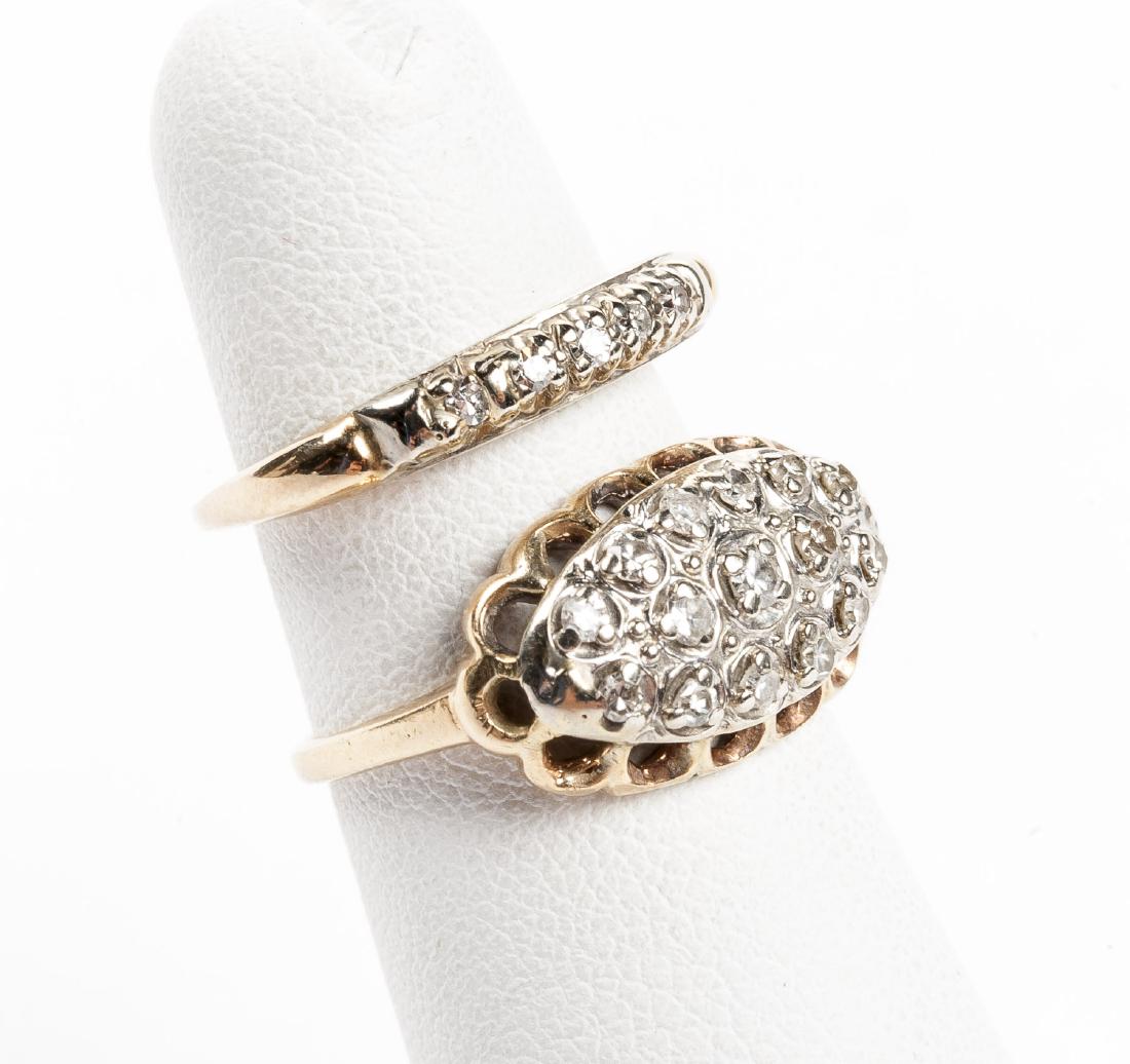 2 Antique 14K Diamond Rings (1 of 1)