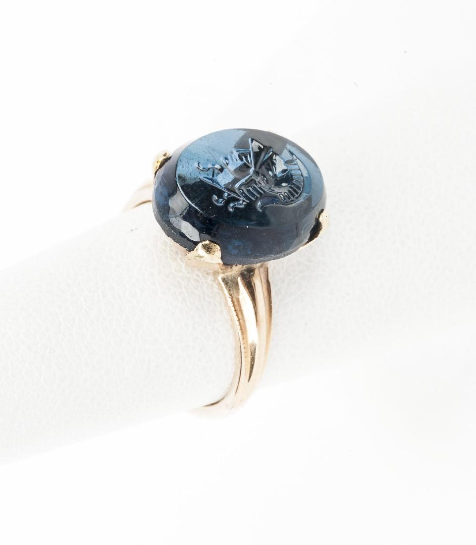 10K Soldier Intaglio Ring (1 of 1)