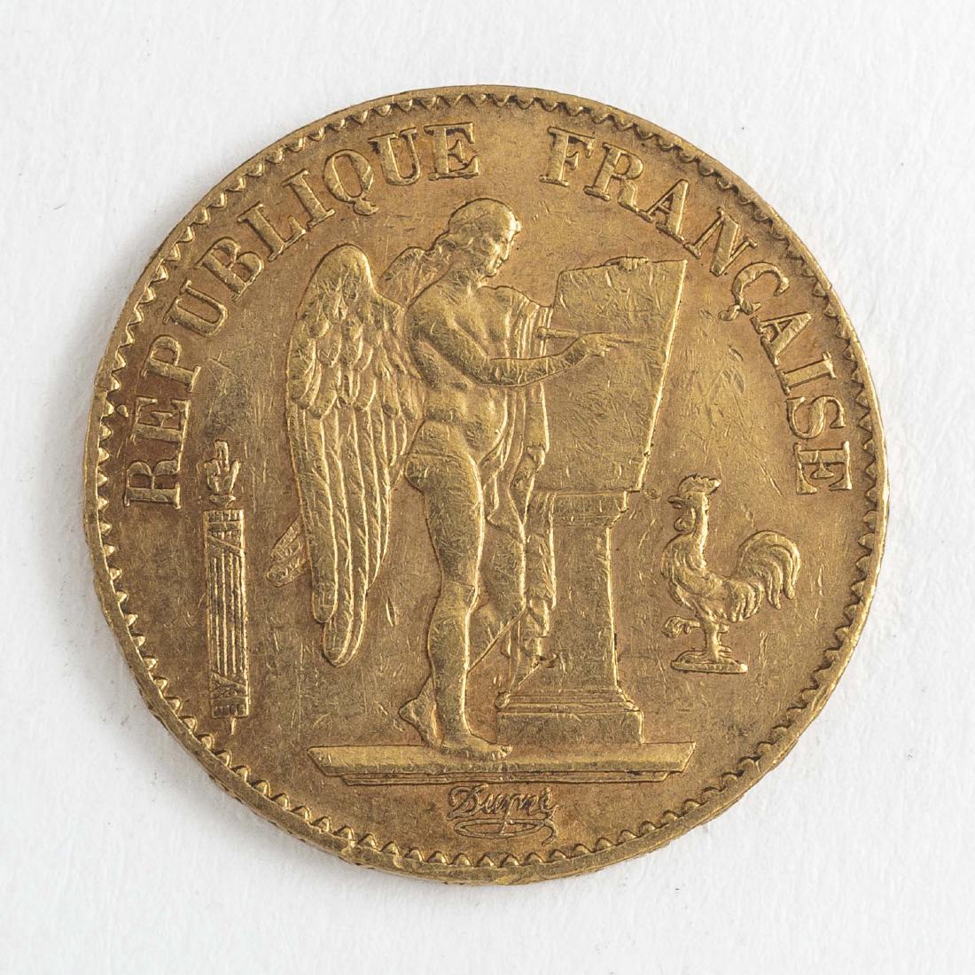 1896 20 Francs Gold Coin (1 of 2)
