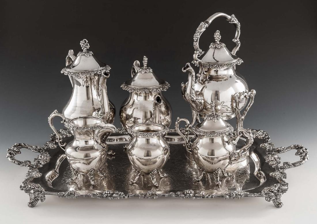 7 Pc Birmingham Silver Co. Silverplate Tea Set (1 of 2)