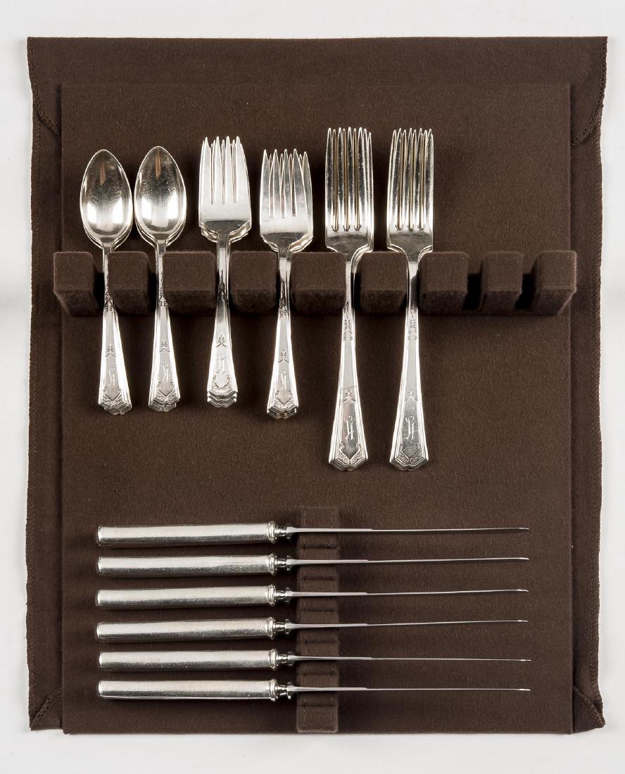 26 Pcs Alvin Duquesne Sterling Flatware (1 of 5)