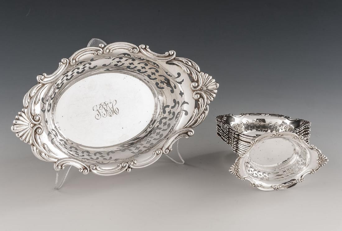 Gorham Sterling Nut Tray & 12 Nut Bowls (1 of 2)
