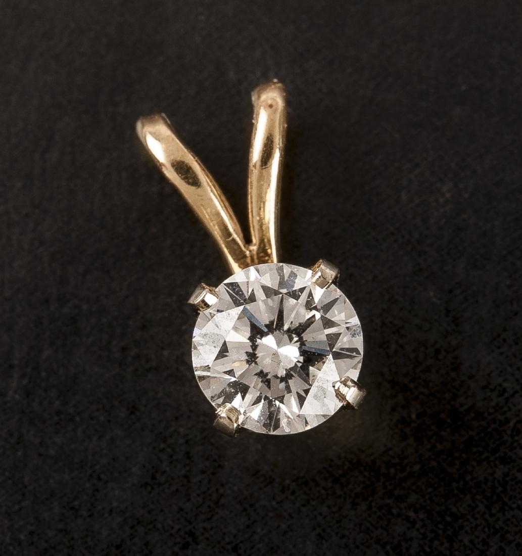 14K .49 Carat Diamond Solitaire Pendant (1 of 2)