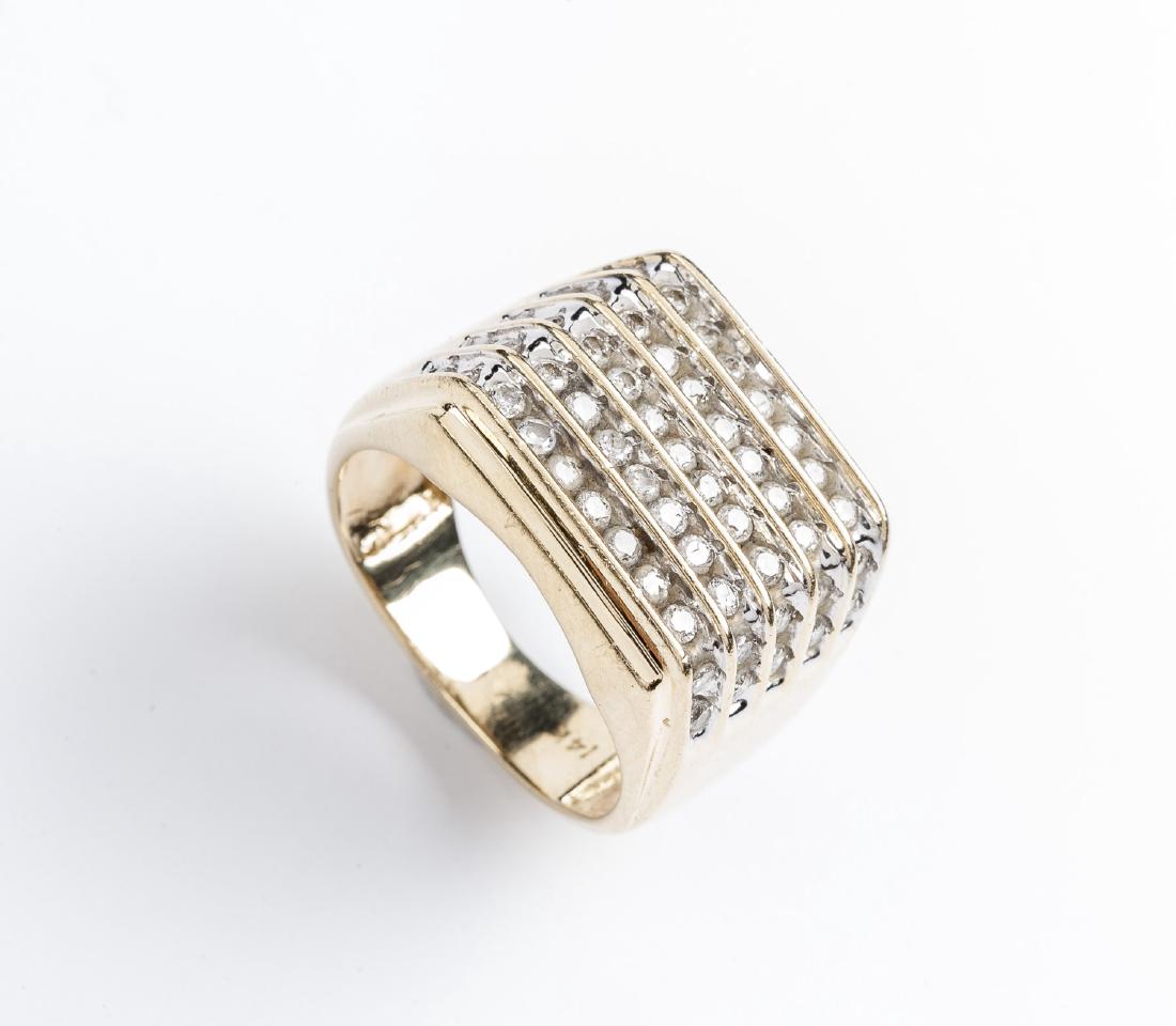 14K 1.1 CTW Man's Diamond Ring (1 of 4)