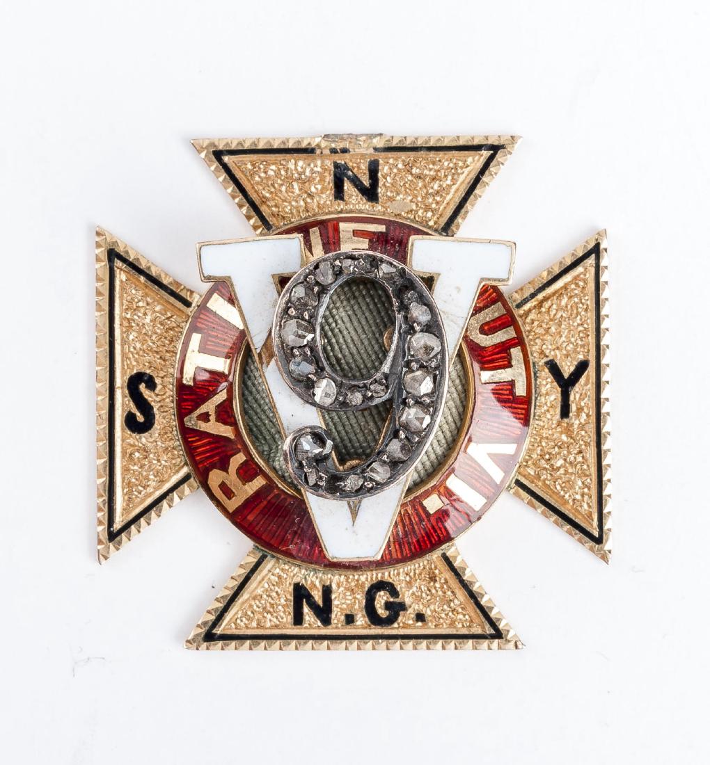 18K NY National Guard Medal General Wm. Seward (1 of 2)