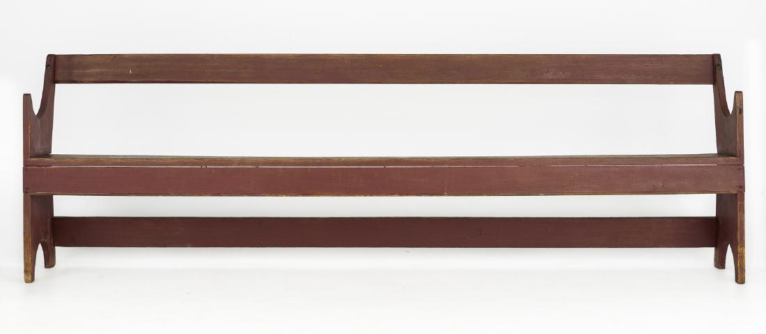 Red Painted Prayer Bench (1 of 6)