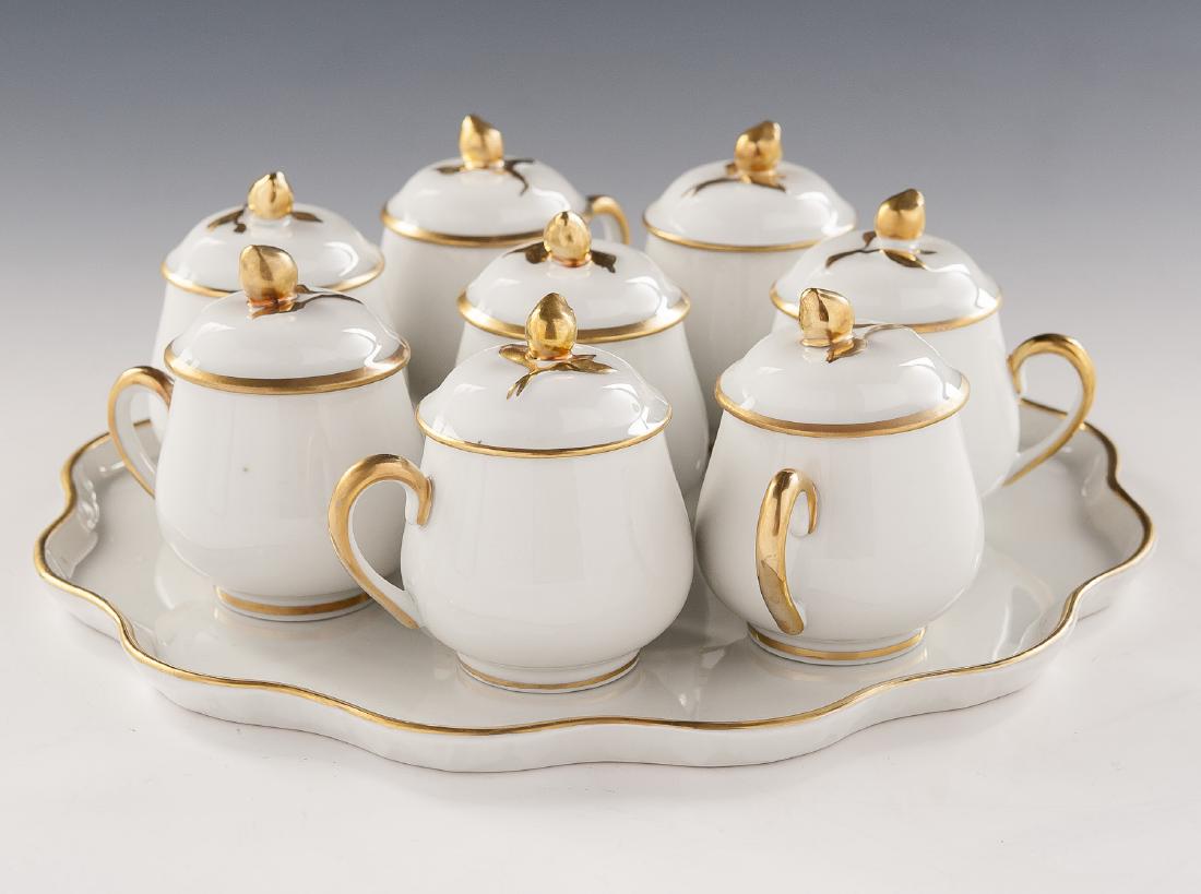9 Pc Limoges Pot de Crème Set (1 of 6)