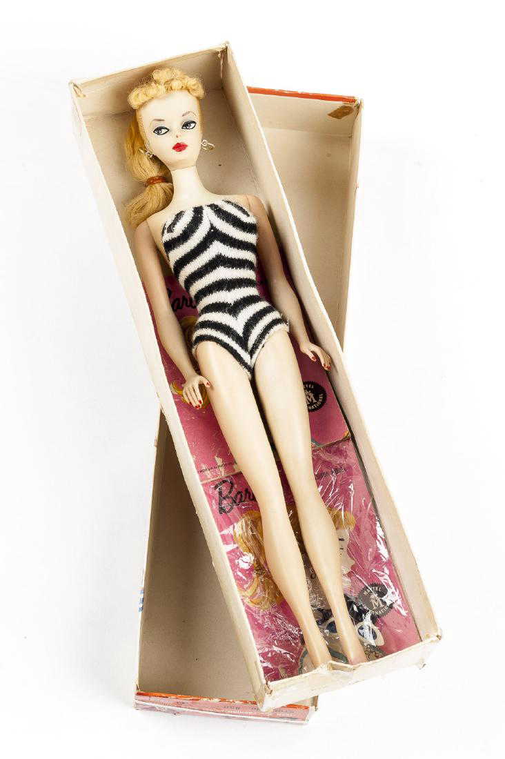 1958 Blonde Mattel 850 Barbie Doll in OB