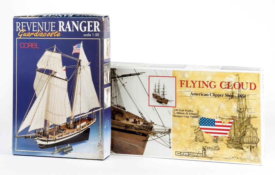 2 Model Boat Kits Incl Mamoli Flying Cloud (1 of 2)