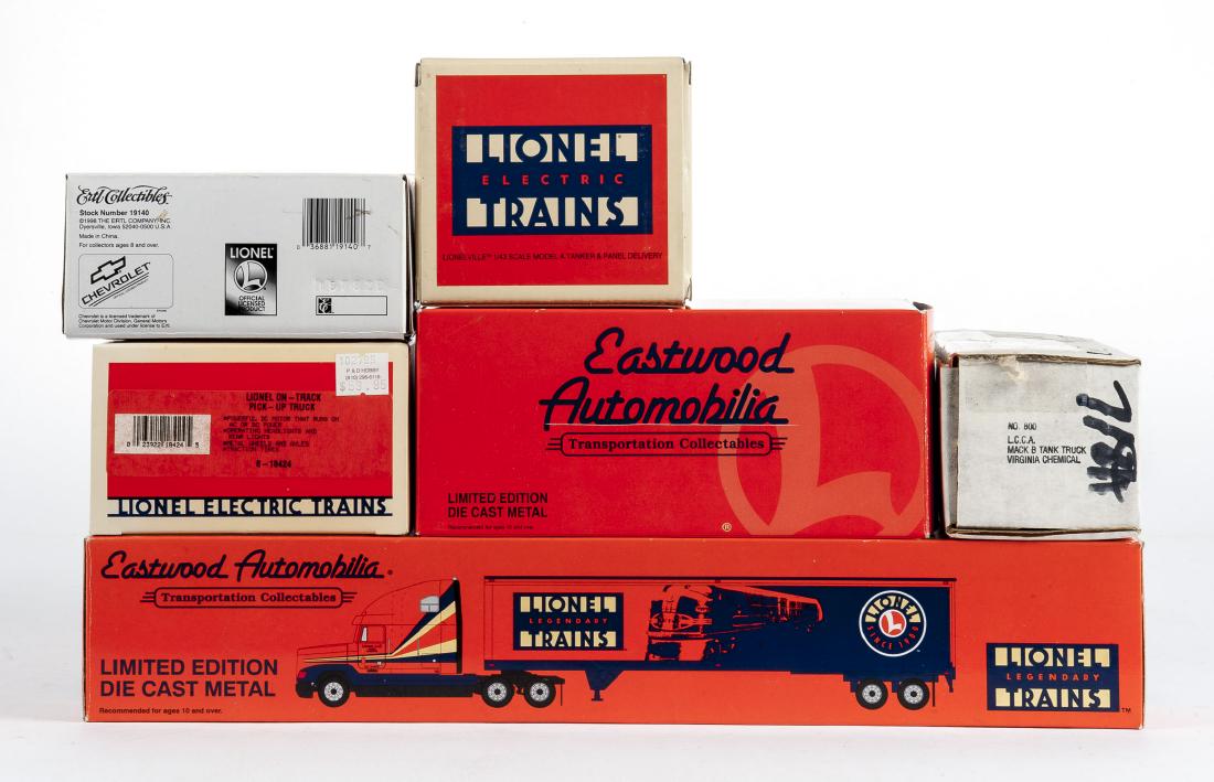 7 Lionel Die Cast Vehicles most in OBs (1 of 2)